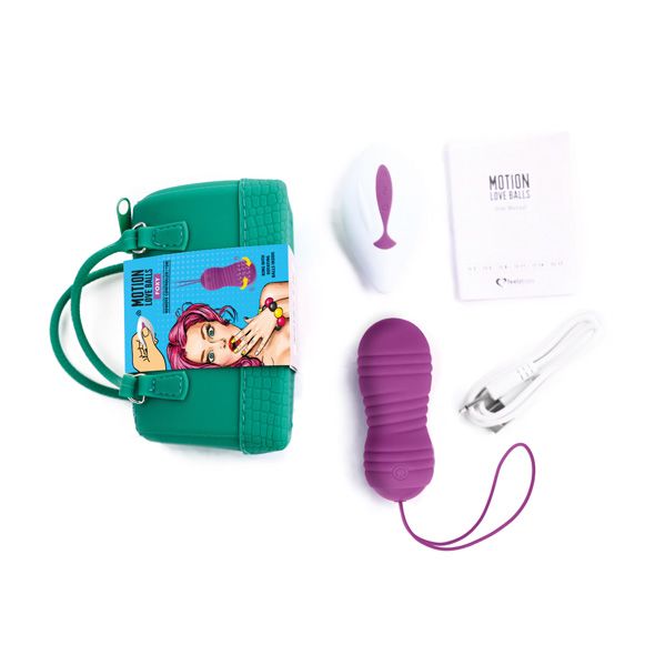 купить Вагинальные шарики с жемчужным массажем FeelzToys Motion Love Balls Foxy с пультом ДУ, 7 режимов