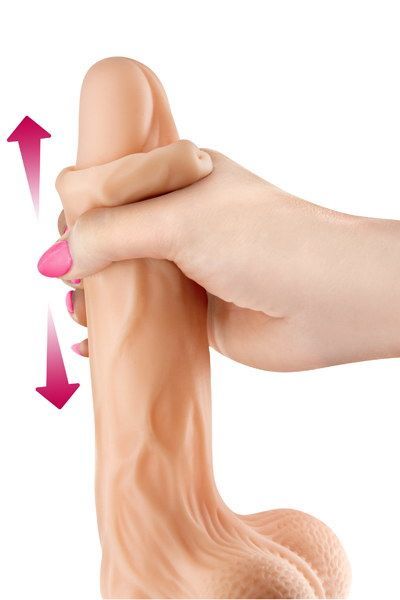 купить Фаллоимитатор с подвижной крайней плотью Real Body - Real JO, диаметр 4см, TPE