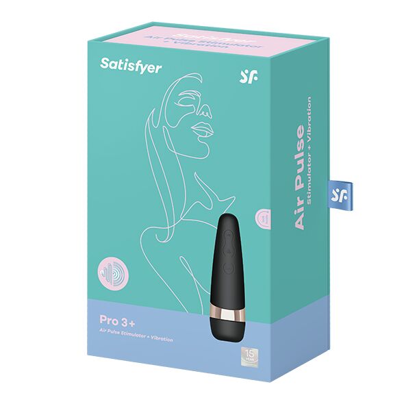 купити Вакуумний кліторальний стимулятор Satisfyer Pro 3 Vibration з вібрацією та дуже м’яким кінчиком