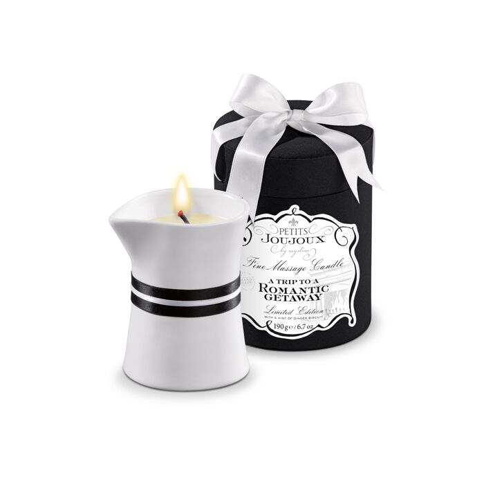 купити Масажна свічка Petits Joujoux - Romantic Getaway - Ginger Biscuit (190 г) розкішна упаковка