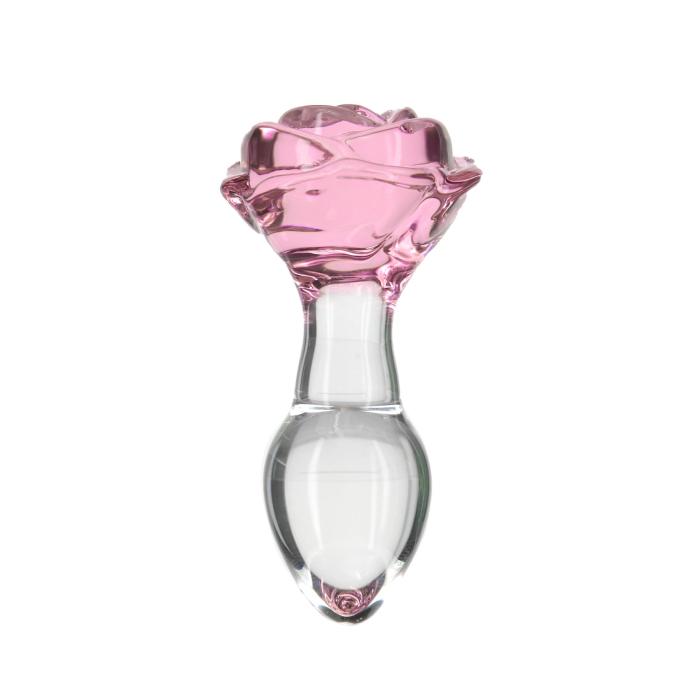 купить Стеклянная анальная пробка Pillow Talk - Rosy- Luxurious Glass Anal Plug
