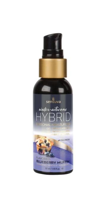 Мастило водно-силіконове Sensuva Hybrid Blueberry Muffin (57 мл) без цукру, можна для оральних ласок
