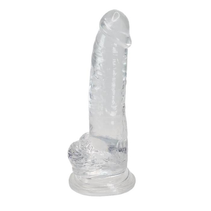 купити Прозорий фалоімітатор Alive Jelly Dildo Torrent, ТПЕ, присоска, діаметр 4.5см, довжина 20,6см