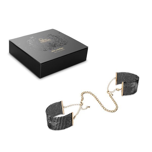 купить Наручники Bijoux Indiscrets Desir Metallique Handcuffs - Black, металлические, стильные браслеты