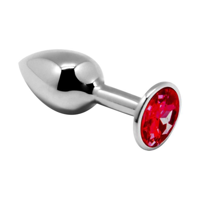 купить Металлическая анальная пробка с кристаллом Alive Mini Metal Butt Plug Red L