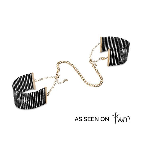 купить Наручники Bijoux Indiscrets Desir Metallique Handcuffs - Black, металлические, стильные браслеты