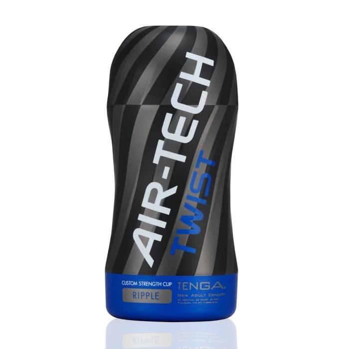 купити Мастурбатор Tenga Air-Tech TWIST Ripple Blue зі змінною тугістю обхвату, ефект глибокого мінету