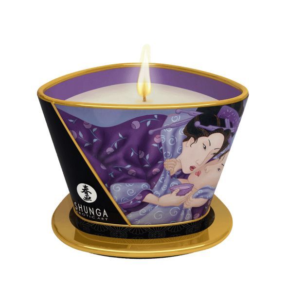 купить Массажная свеча Shunga Massage Candle – Exotic Fruits (170 мл) с афродизиаками