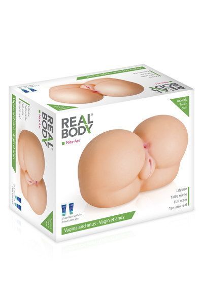 купить Мастурбатор-попка Real Body — Nice Ass, два входа: вагина и попка