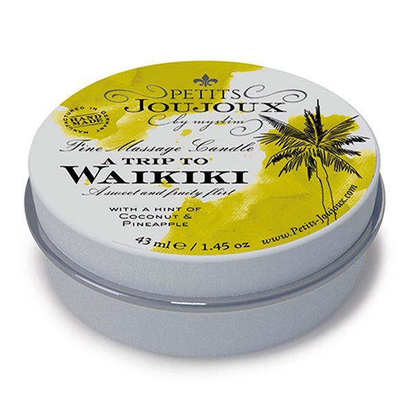 купить Массажная свечa Petits Joujoux - Waikiki Beach - Coconut and Pineapple (43 мл) с афродизиаками