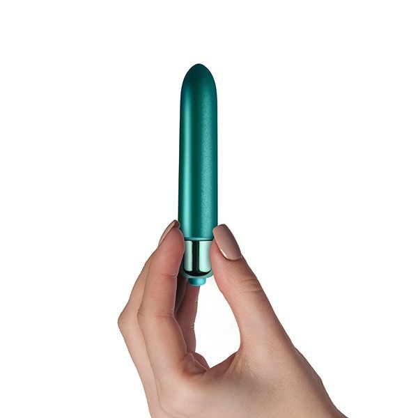 купить Вибропуля Rocks Off RO-90mm Touch of Velvet Peacock Petals матовая, 10 режимов работы, на батарейке