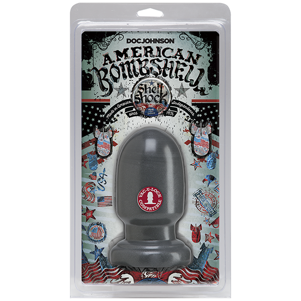 купить Анальная пробка для фистинга Doc Johnson American Bombshell - Shell Shock S Gun Metal, диаметр 7,4см