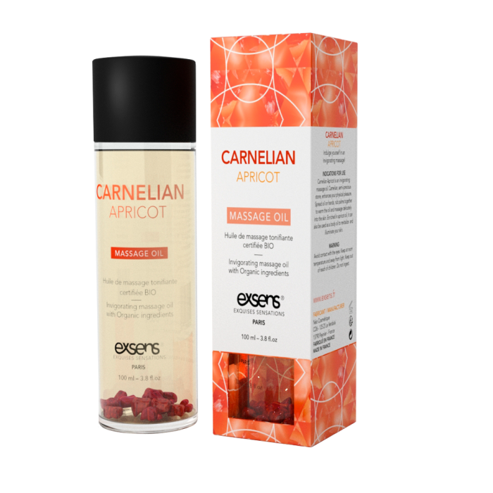 купити Масажна олія EXSENS Carnelian Apricot (бадьорить з сердоліком) 100мл, натуральна