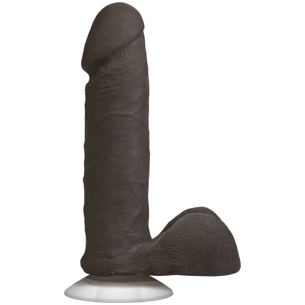 купити Фалоімітатор Doc Johnson The Realistic Cock 6 inch Black - ULTRASKYN, Vac-U-Lock, діаметр 4,3 см