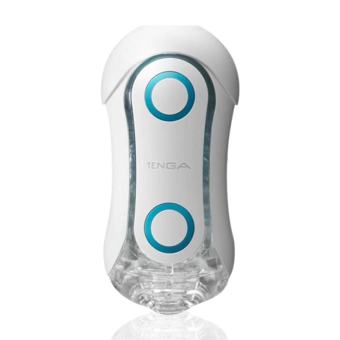 Мастурбатор Tenga FLIP ORB - Blue Rush, с изменяемым сжатием, со стимулирующими  шариками внутри