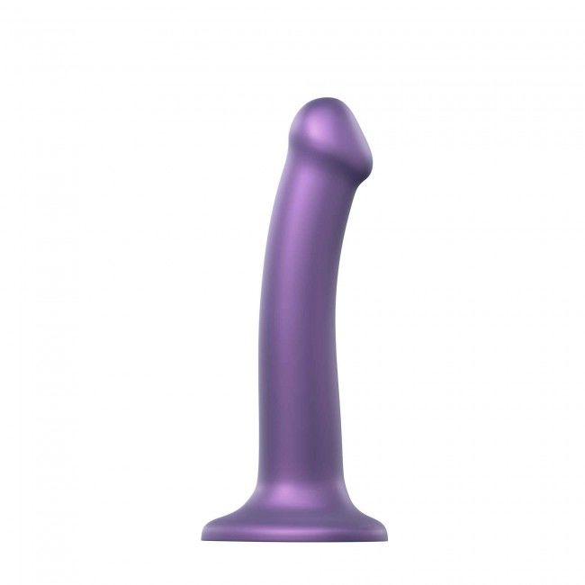 купить Насадка для страпона Strap-On-Me Mono Density Dildo Violet M, диам. 3,3см, однослойный силикон