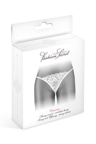 купить Трусики-стринги с жемчужной ниткой Fashion Secret VENUSINA White