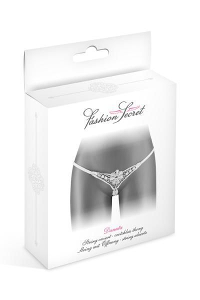 купить Трусики-стринги с доступом Fashion Secret DANUTA White