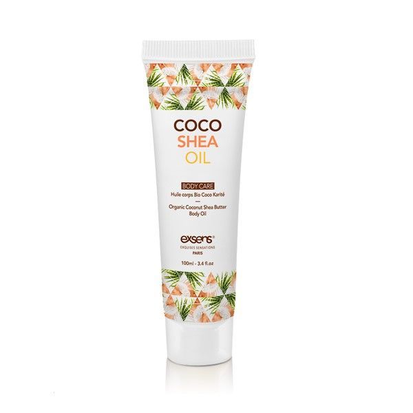 купить Органическое кокосовое масло карите (ши) для тела EXSENS Coco Shea Oil 100 мл, сертификат ECOCERT