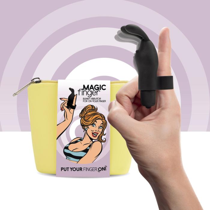 купити Вібратор на палець FeelzToys Magic Finger Vibrator Black