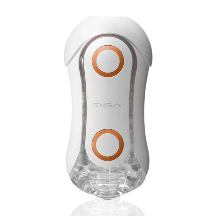 Мастурбатор Tenga FLIP ORB - Orange Crash, с изменяемым сжатием, со стимулирующими  шариками внутри