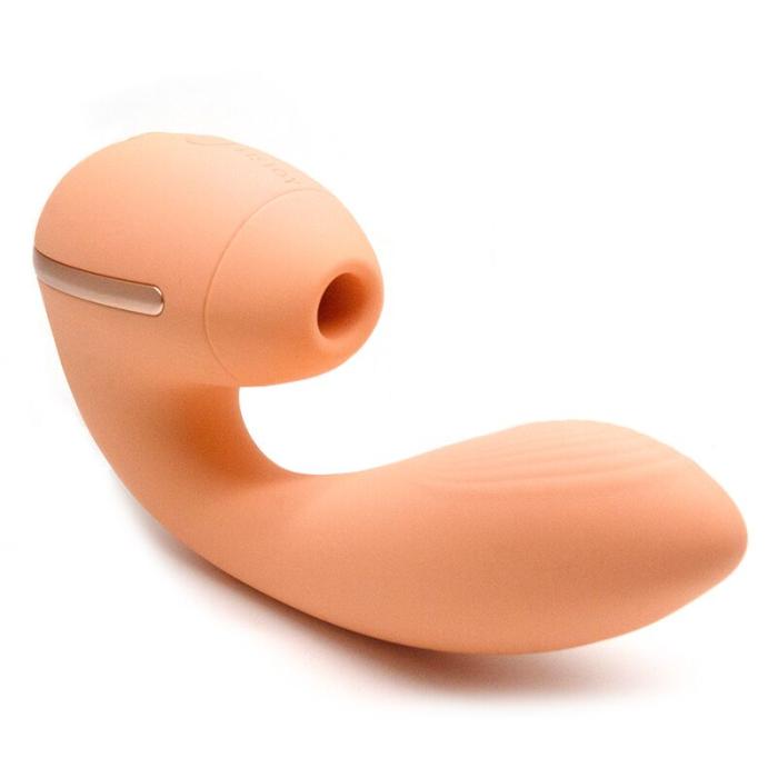 купить Вакуумный вибратор Kistoy Tina Mini Orange, вагинально-клиторальный
