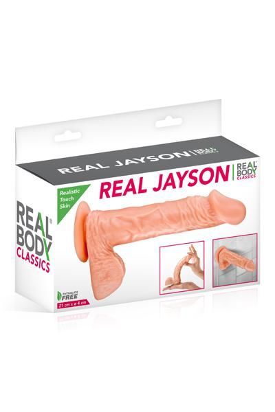 купить Фаллоимитатор Real Body - Real Jayson Flesh, TPE, диаметр 4см