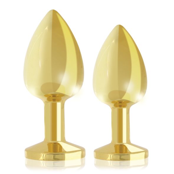 купить Набор металлических анальных пробок с кристаллом RIANNE S - Booty Plug Luxury Set, диаметр 3 и 3,5см