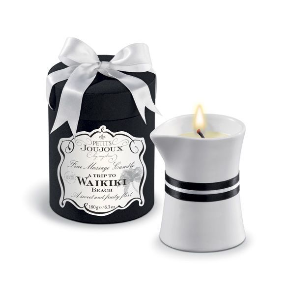 купить Массажная свечa Petits Joujoux - Waikiki Beach - Coconut and Pineapple (190 г) роскошная упаковка