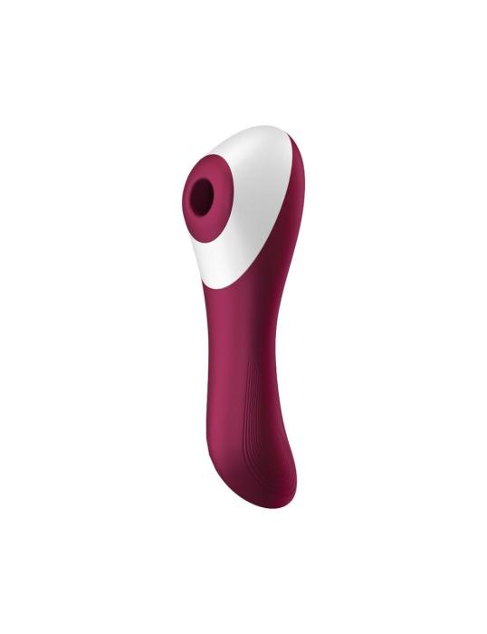 купити Вакуумний стимулятор із вібрацією Satisfyer Dual Crush Wine Red