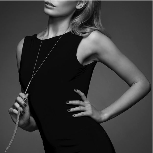 купити Ланцюжок-батіг на шию Bijoux Indiscrets MAGNIFIQUE Necklace Whip - Gold, прикраса для тіла