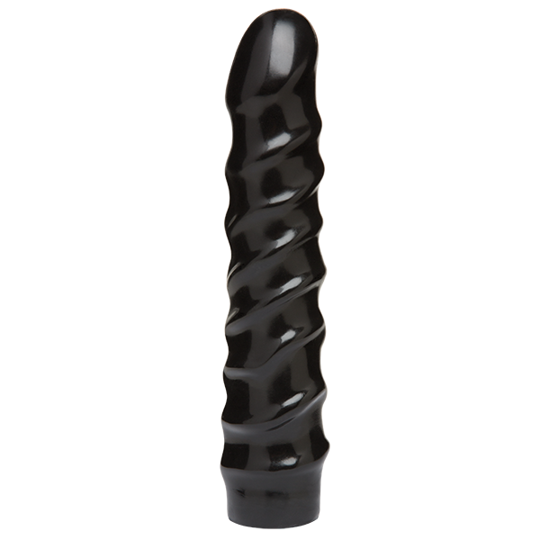 купить Дилдо Doc Johnson CodeBlack - 8 Inch Raging Vac-U-Lock со стимулирующим рельефом, диаметр 3,8см