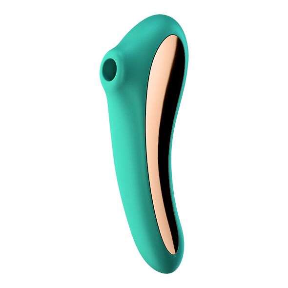 купити Вакуумний стимулятор із вібрацією Satisfyer Dual Kiss Green