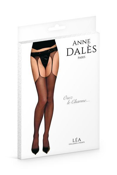 купить Чулки с поясом Anne De Ales LEA T2 Black, отлично для pinup образа