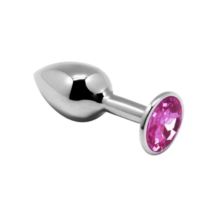 купить Металлическая анальная пробка с кристаллом Alive Mini Metal Butt Plug Pink M