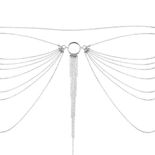 купити Ланцюжок трусики або ліф Bijoux Indiscrets Magnifique Waist Chain - silver, прикраса на тіло