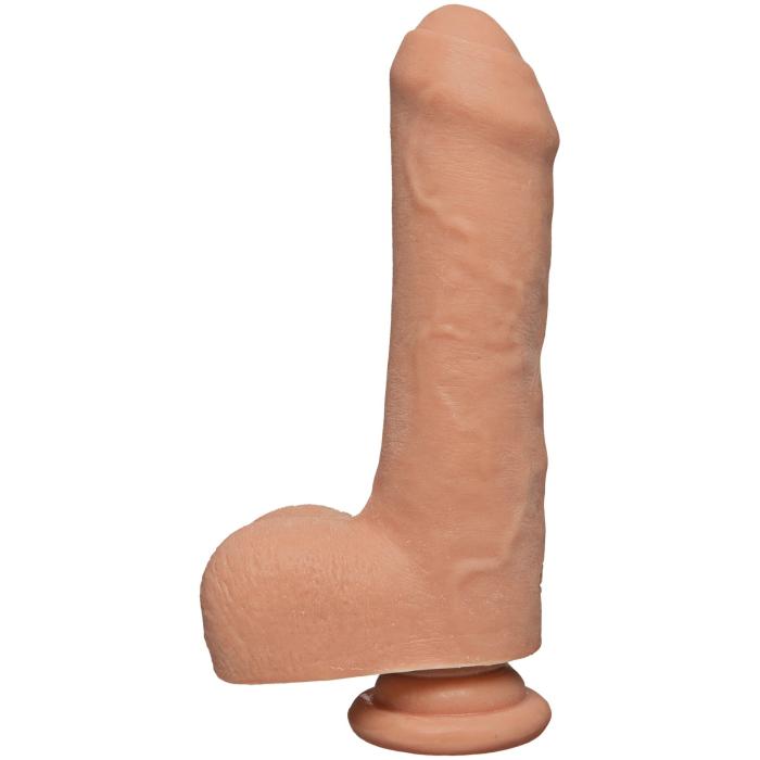 купити Фалоімітатор Doc Johnson The D - Uncut D - 7 Inch With Balls ULTRASKYN, діаметр 4,5 см, необрізаний
