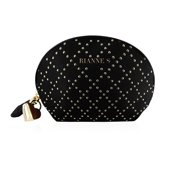 купить Вибропуля RIANNE S - Classique Vibe мини-вибратор на 7 режимов, чехол-косметичка Stud Black