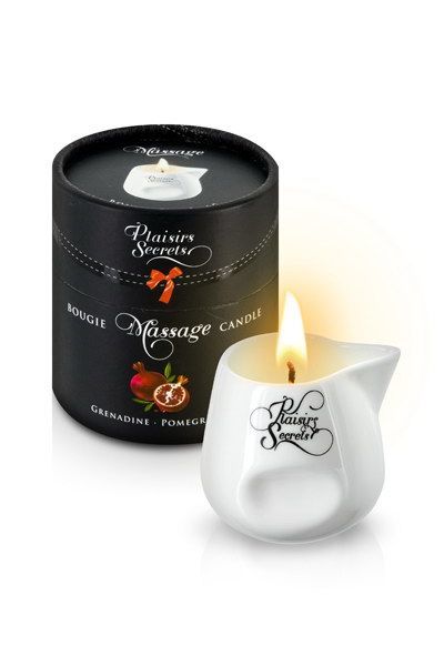 купить Массажная свеча Plaisirs Secrets Pomegranate (80 мл) подарочная упаковка, керамический сосуд