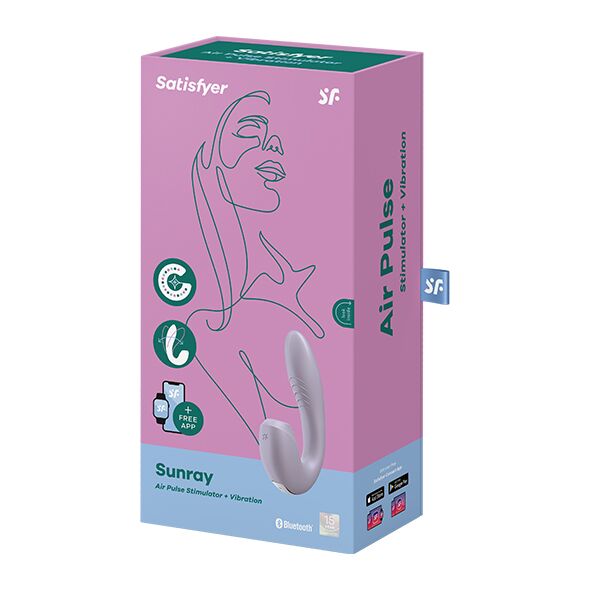 купить Вакуумный смарт вибратор Satisfyer Sunray Lilac, 4 положения ствола