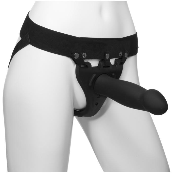 купити Страпон унісекс Doc Johnson Body Extensions – Be Risque, вібрація, пульт керування, порожня насадка