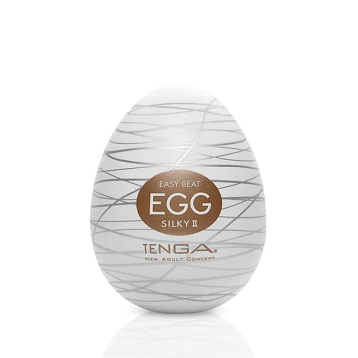 купити Мастурбатор-яйце Tenga Egg Silky II з рельєфом у вигляді павутини