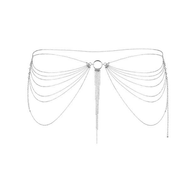 купить Цепочка трусики или лиф Bijoux Indiscrets Magnifique Waist Chain - silver, украшение на тело