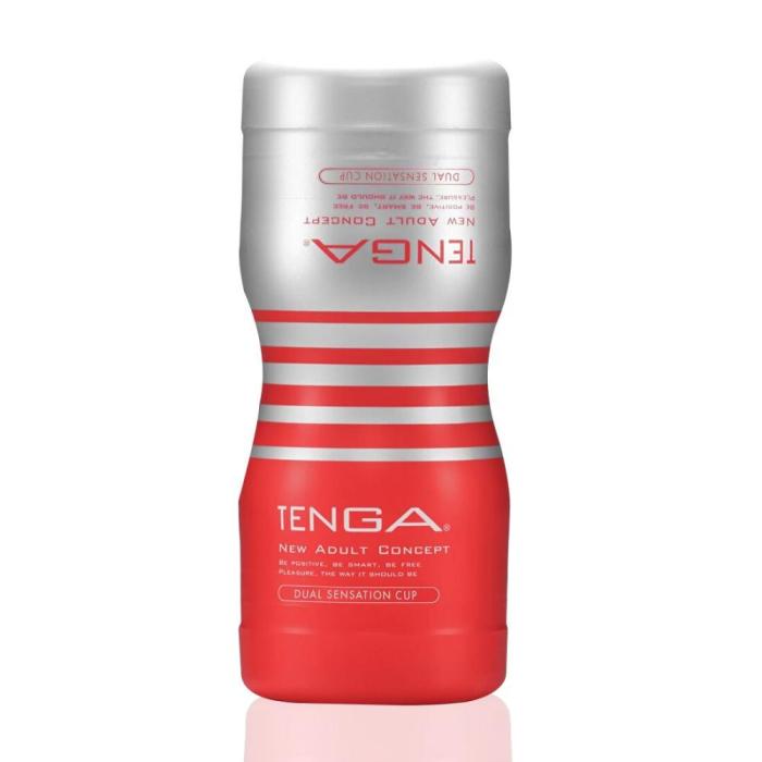 Мастурбатор Tenga Dual Feel Cup двусторонний, с двумя независимыми каналами