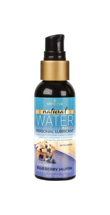 Смазка на водной основе Sensuva Natural Water-Based Blueberry Muffin 57мл без глицерина и парабенов