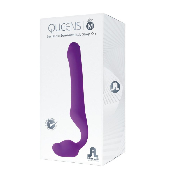 купить Безремневой страпон Adrien Lastic Queens M, регулируемый изгиб, диаметр 3,4 см