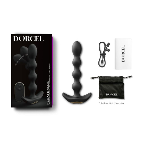 фото Анальный вибратор-бусы Dorcel FLEXI BALLS, гибкий ствол, пульт ДУ  || фото Анальний вібратор-намисто Dorcel FLEXI BALLS, гнучкий ствол, пульт ДК 