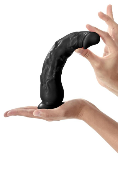 купить Фаллоимитатор с присоской Real Body - Real Justin Black, TPE, диаметр 4,2см