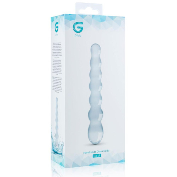 купить Стеклянный дилдо в виде бусин Gildo Glass Dildo No. 19