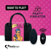 фото Вибратор в трусики FeelzToys Panty Vibrator Black с пультом ДУ, 6 режимов работы, сумочка-чехол